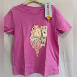 Cat & Jack Purple Ice Cream Cone Tee